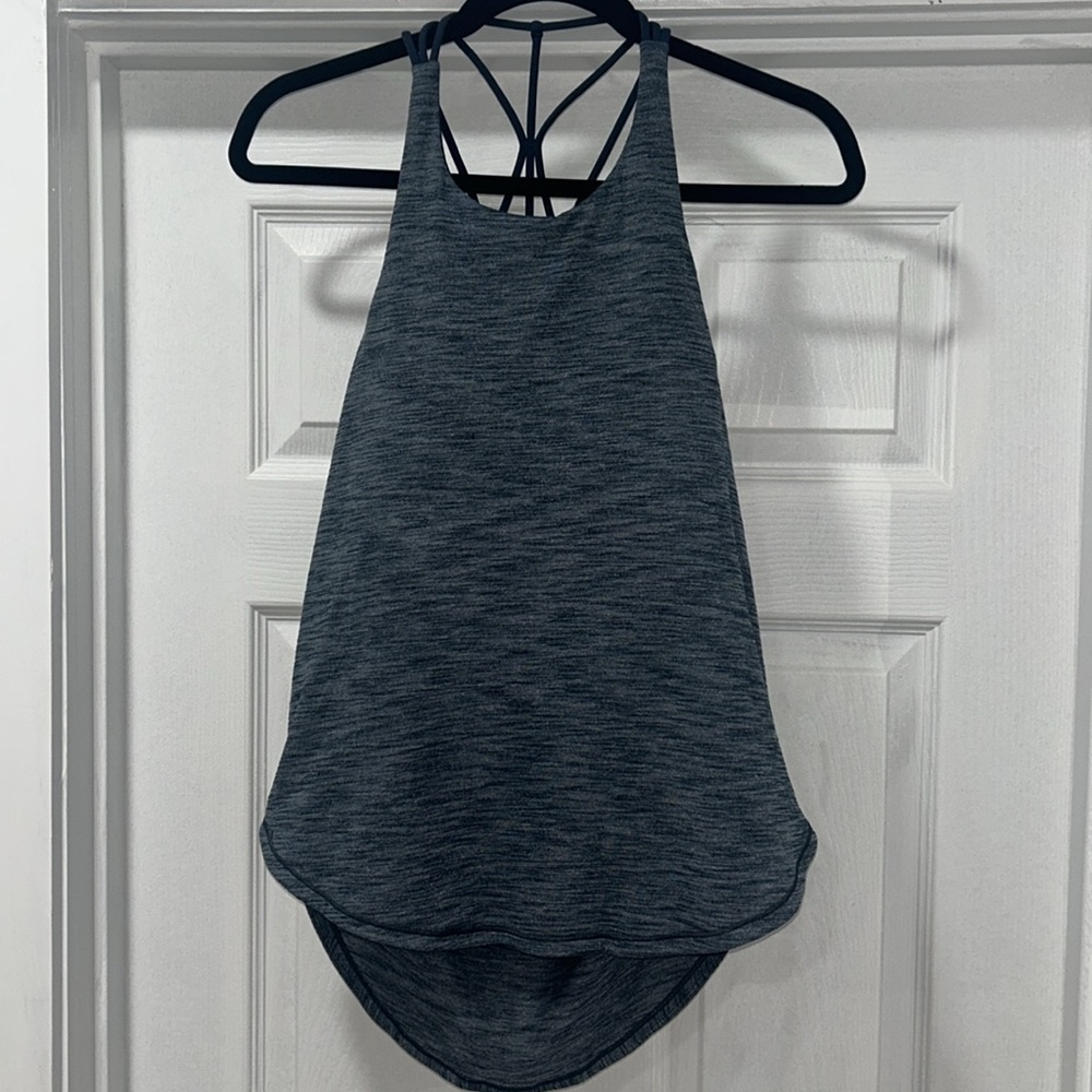 Lululemon Athletica Gray/Blue Sleeveless Racerback Tank